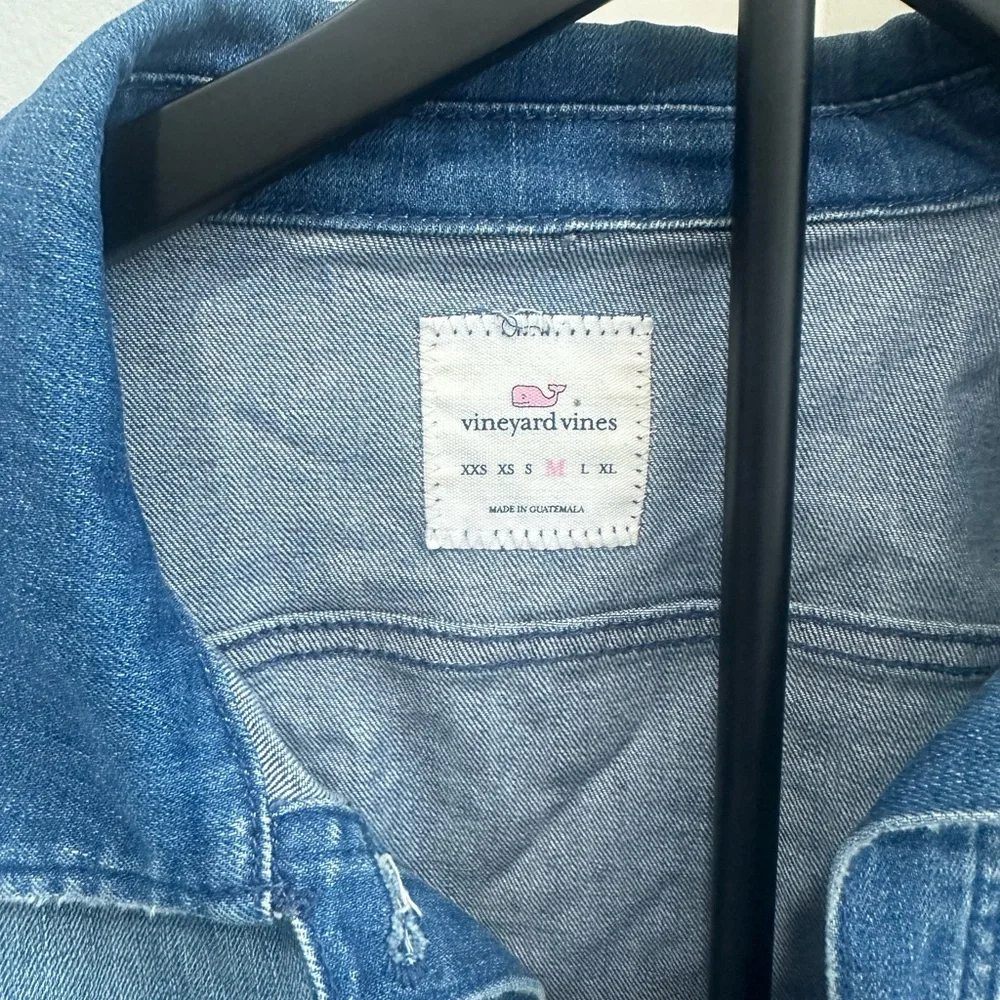 Vineyard Vines Faded Blue Denim Jacket - Women's - Picture 6 of 11